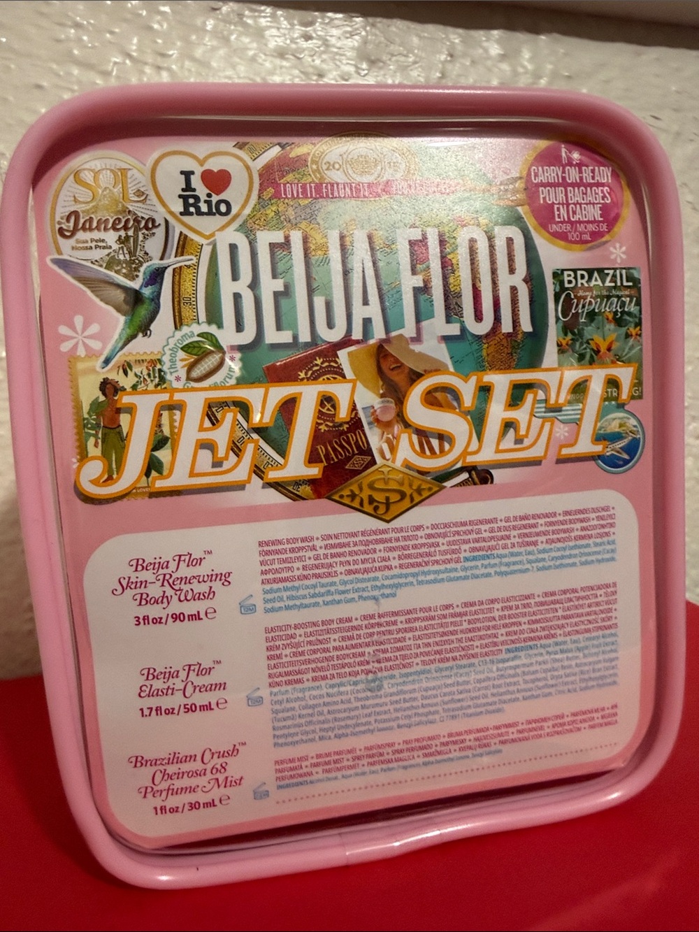 Sol de Janeiro Beija Flor Jet Set Body Wash Kit - Pink